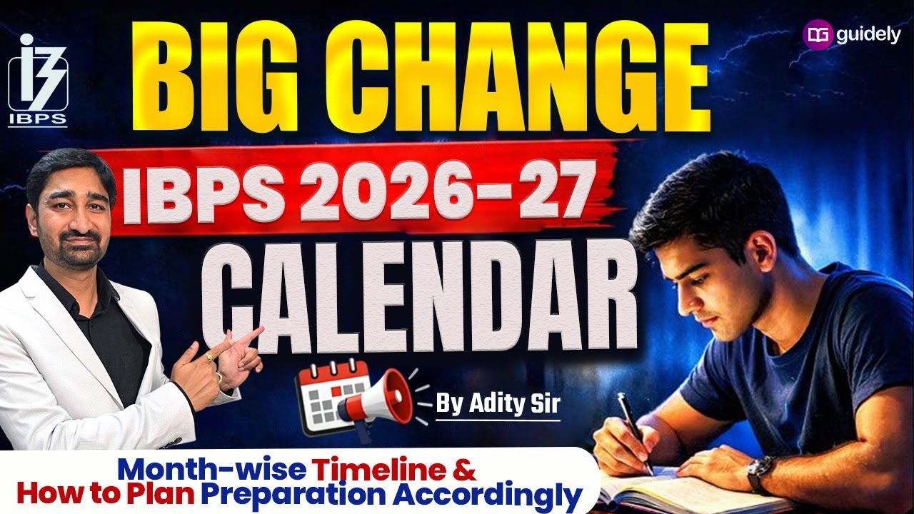 Big Change in IBPS Calendar 2026 | Month-Wise Exam Timeline & Complete Preparation | Aditya Sir