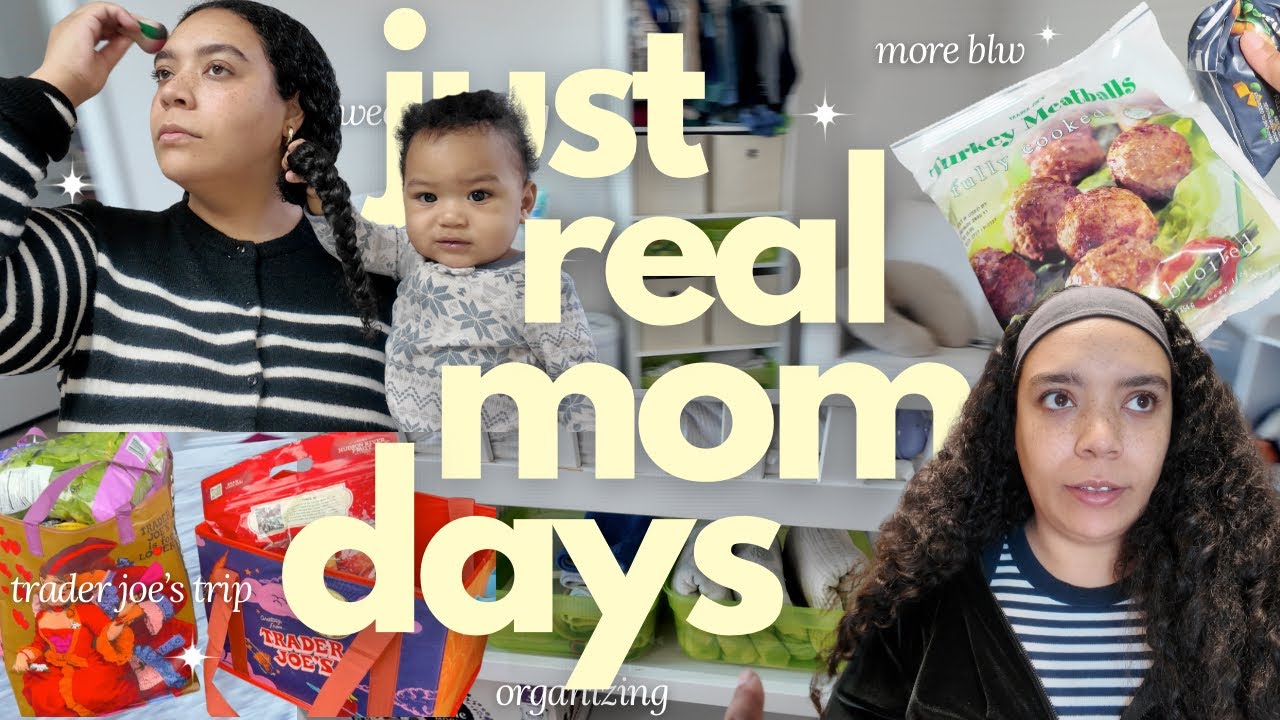 sahm weekend vlog - trader joe’s trip, 10 month old room organization, more blw meals 