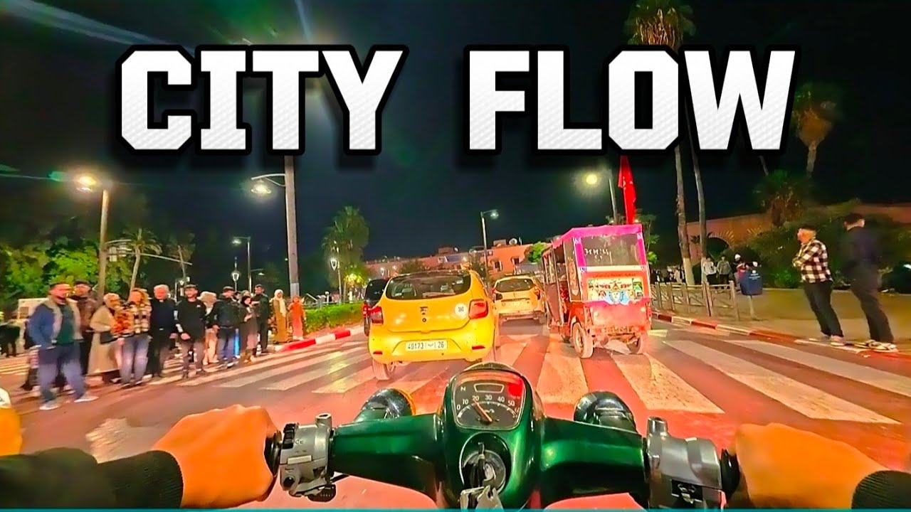 Moving Through Marrakech | Walk & Ride in Real City Life 4K
