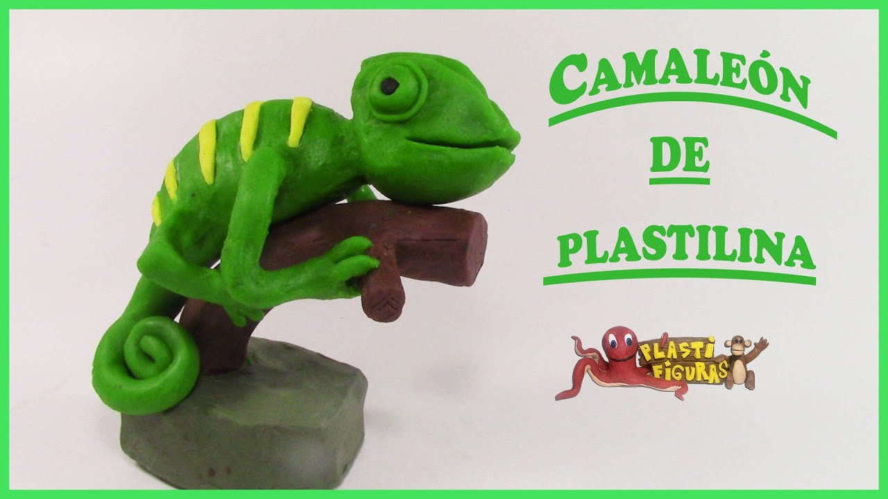 Como Hacer a un Camaleón de Plastilina / Porcelana Fria / How to make Chameleon with clay