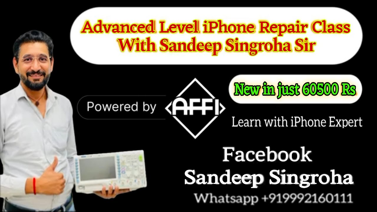 Advance Level iPhone Repair Class With Sandeep Singroha sir | Mobile Repairing Course