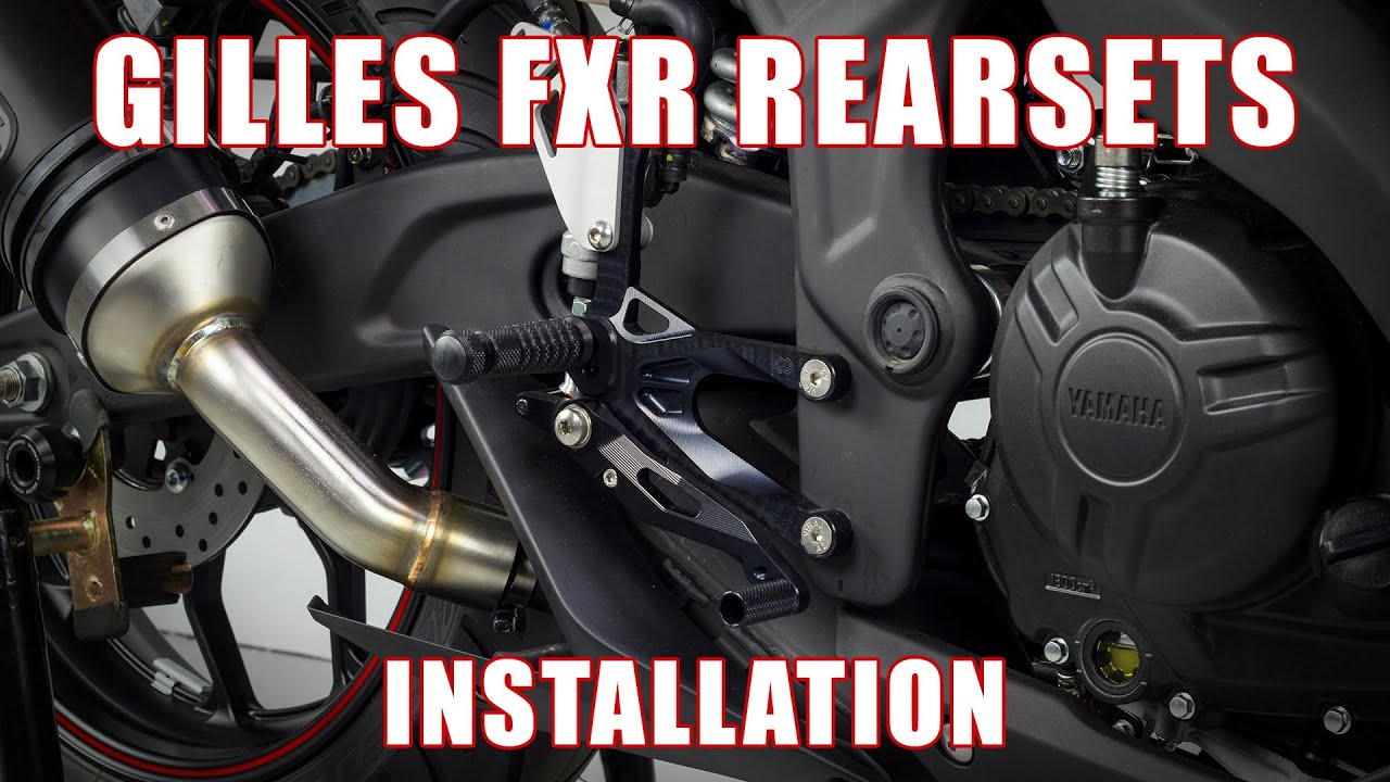 How to install Gilles Tooling Adjustable FXR Rearsets on a 2015-2016 Yamaha YZF R3 by TST Industries