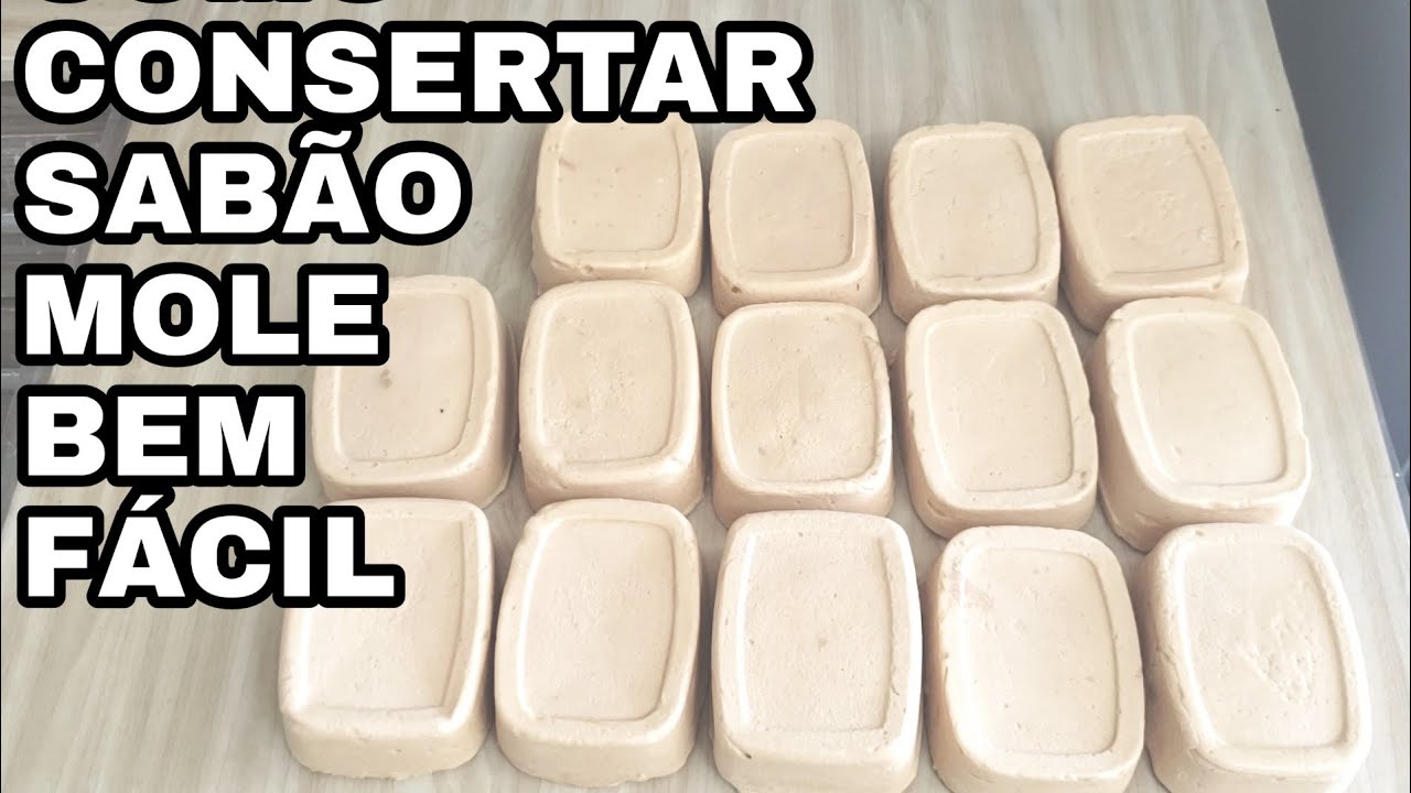 COMO CONSERTAR SABÃO MOLE OU MINANDO ÓLEO BEM FÁCIL