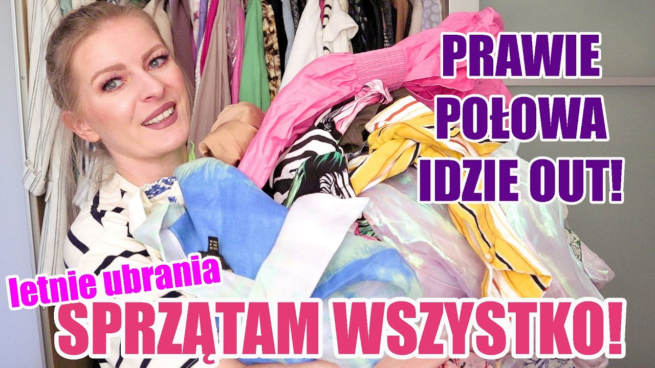GIGANTYCZNE LETNIE PORZĄDKI W SZAFIE! SPRZĄTAM LETNIE UBRANIA  LATO 2023 cz.9