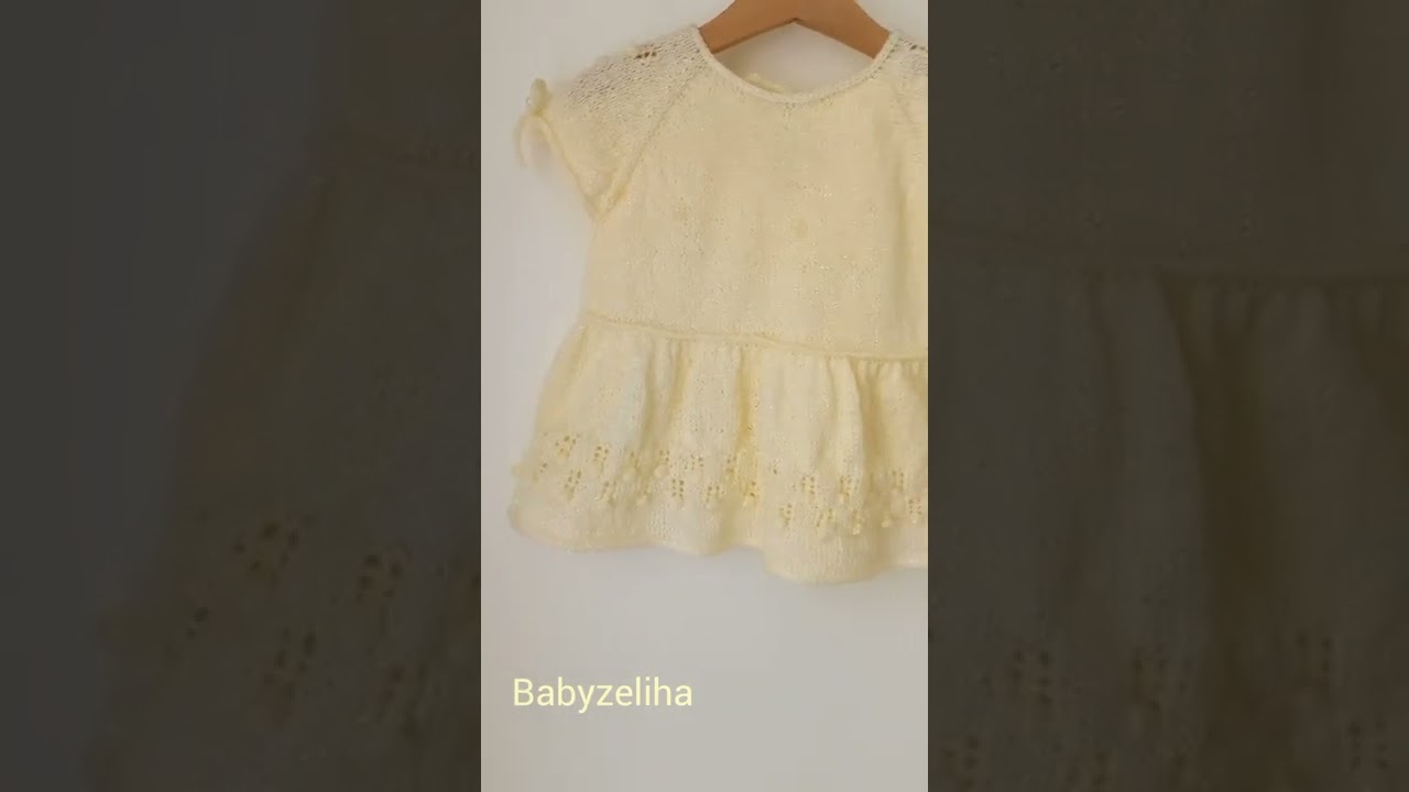 Simli 1-1,5 Yaş Yazlık Bebek Elbisesi