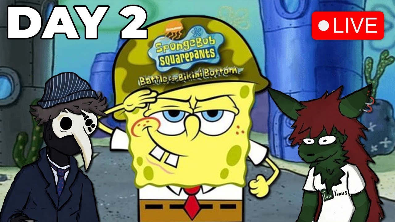 SpongeDAY MONDAY - Battle for Bikini Bottom Blind Speedrun P2 turns MajorShade into a HOF Frycook