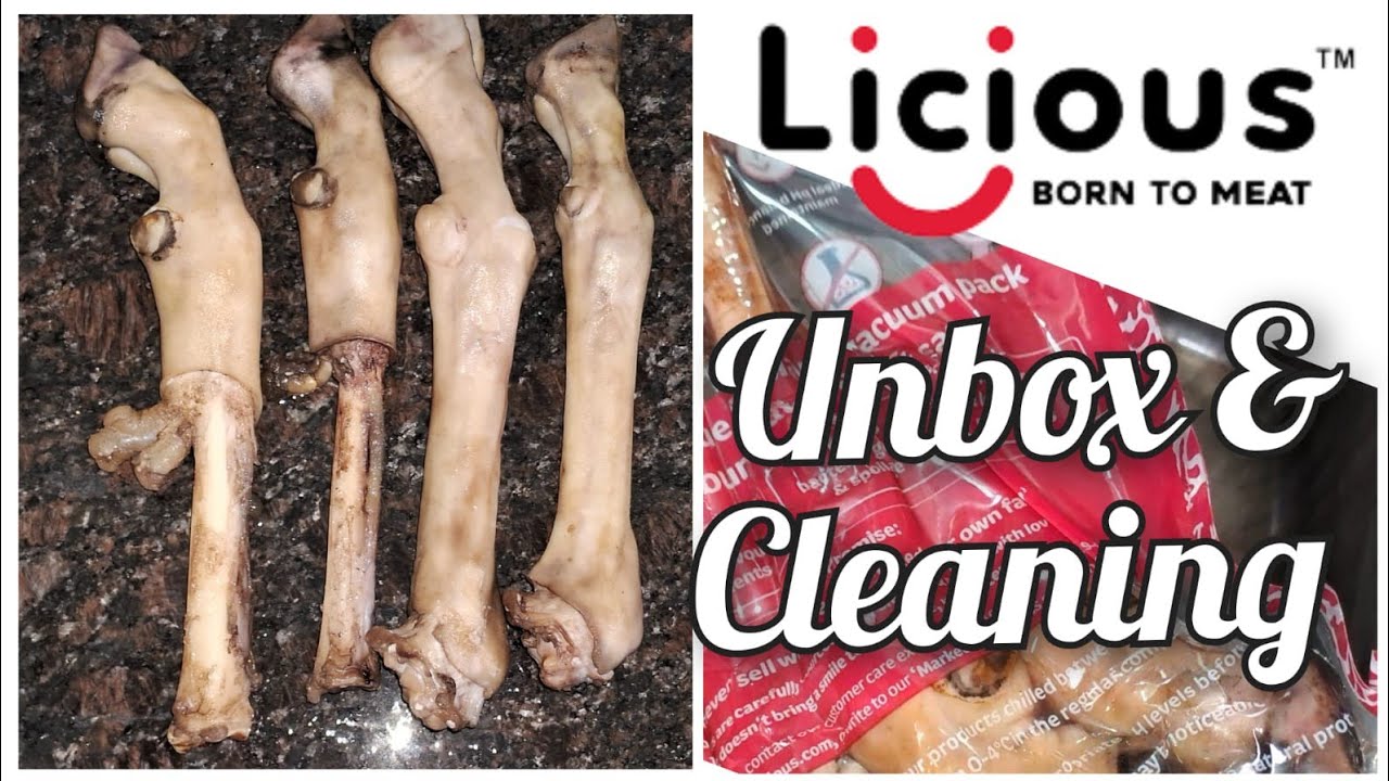 Mutton Paya Trotters Whole on Licious | Mutton Paya Whole Leg Cleaning | Licious