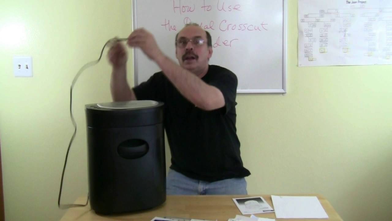 How to Use the Royal Crosscut Paper Shredder