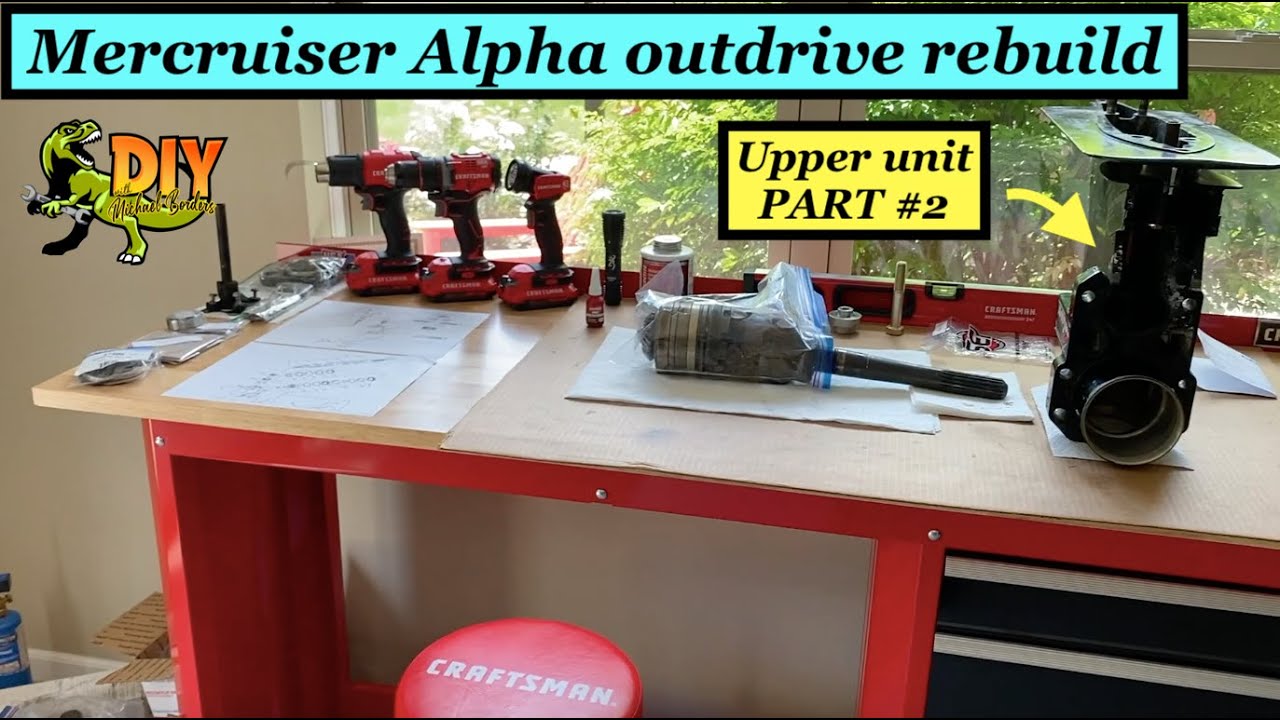 Mercruiser outdrive upper unit rebuild - PART 2