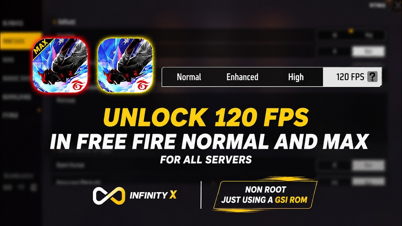 How to Unlock 120 FPS Option in Any Device for Free Fire & MAX 🗿 Non-Root Method 2026 #120fps