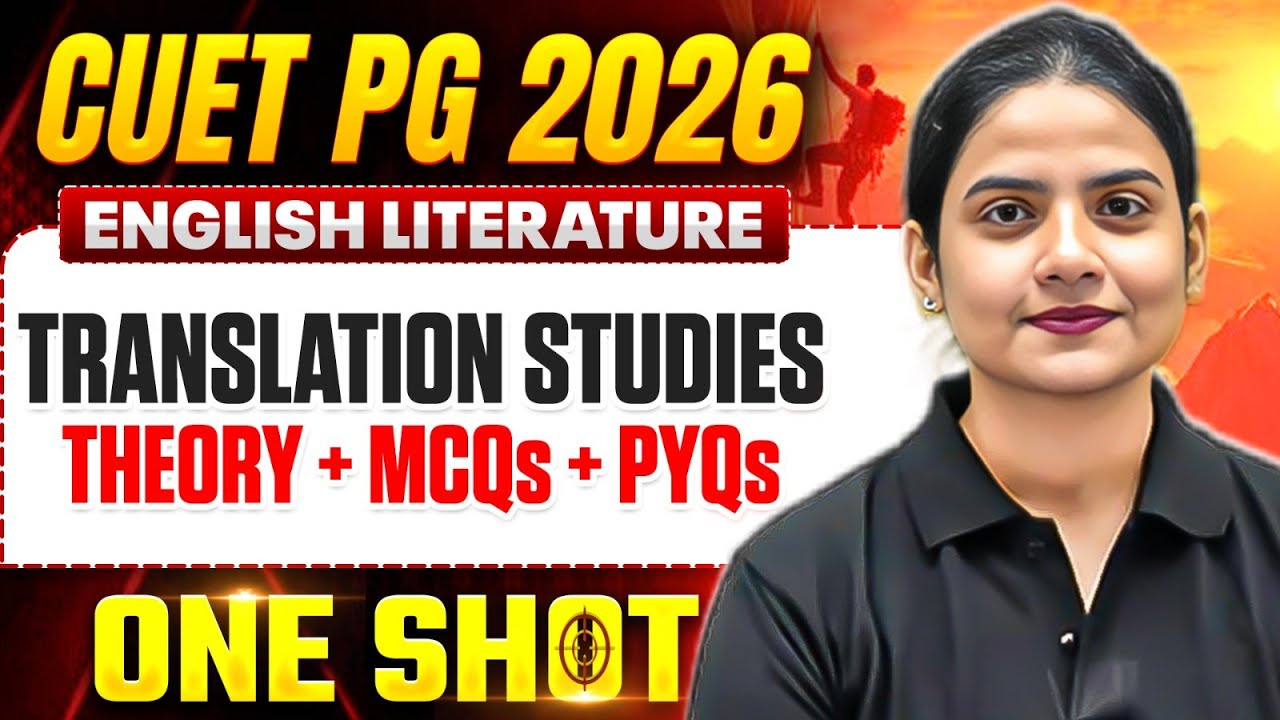 CUET PG English Literature 2026 | CUET PG English Translation Studies  2026