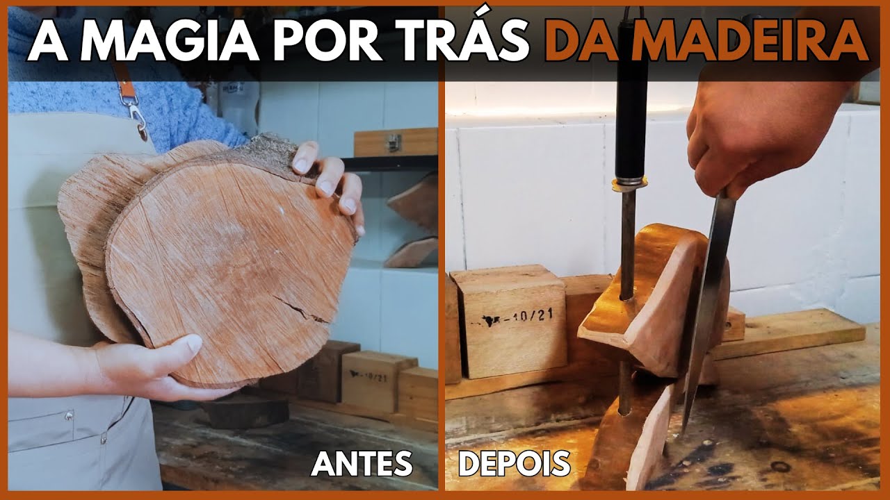 COMO FAZER SUPORTE MAGNÉTICO para FACAS | Artesanato em Madeira e Marcenaria Rústica DIY