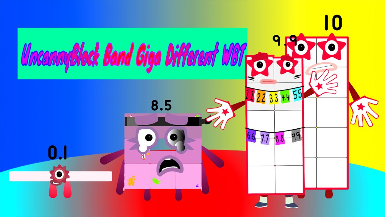 Uncannyblocks Band Giga Different Wholes But Tenths (0.1-10) [ Not Made For Kids ]