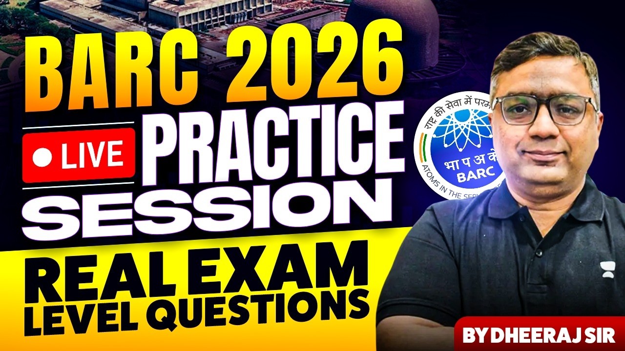 BARC 2026 Most Expected Question | Practice Session By Dheeraj Sir🔥