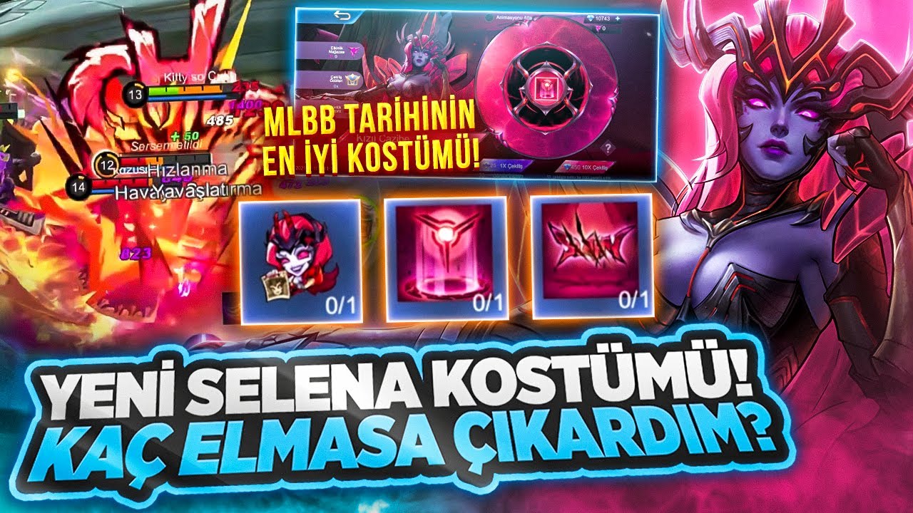 OYUNUN EN İYİ KOSTÜMÜ SELENA ÖLÜM ÖPÜCÜĞÜ! | KAÇ ELMASA ÇIKARDIM? | MLBB | @KittyWR