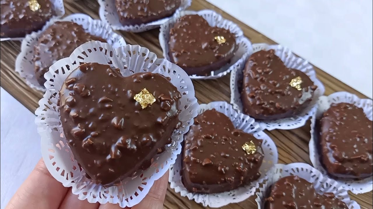 قلوب الفيريرو روشي اللذيذة ... حلوة راقية سهلة التحضير و بنتها بزااااف هايلة