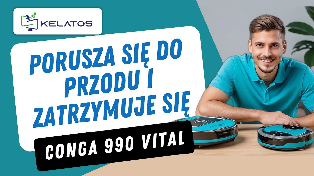 Jak naprawić Conga 990 Vital, kt&oacute;ry porusza się do przodu, a następnie zatrzymuje? Zmiana koła