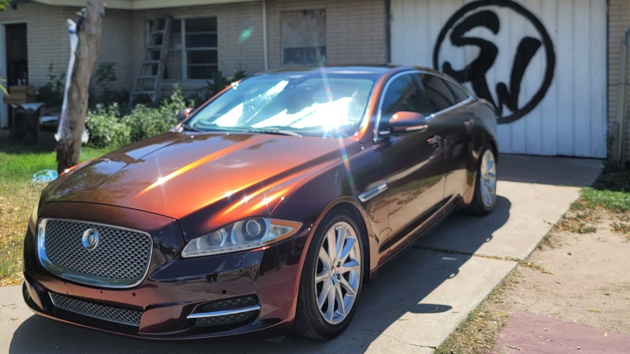 Jaguar Xj Wrapped in Madeira Red (Door panel and handle disassembly video)