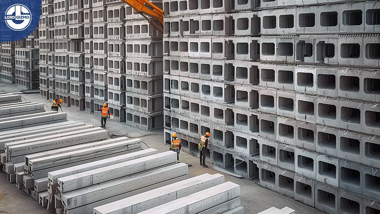 Here's How They Produce Hollow Core Panels In Factories