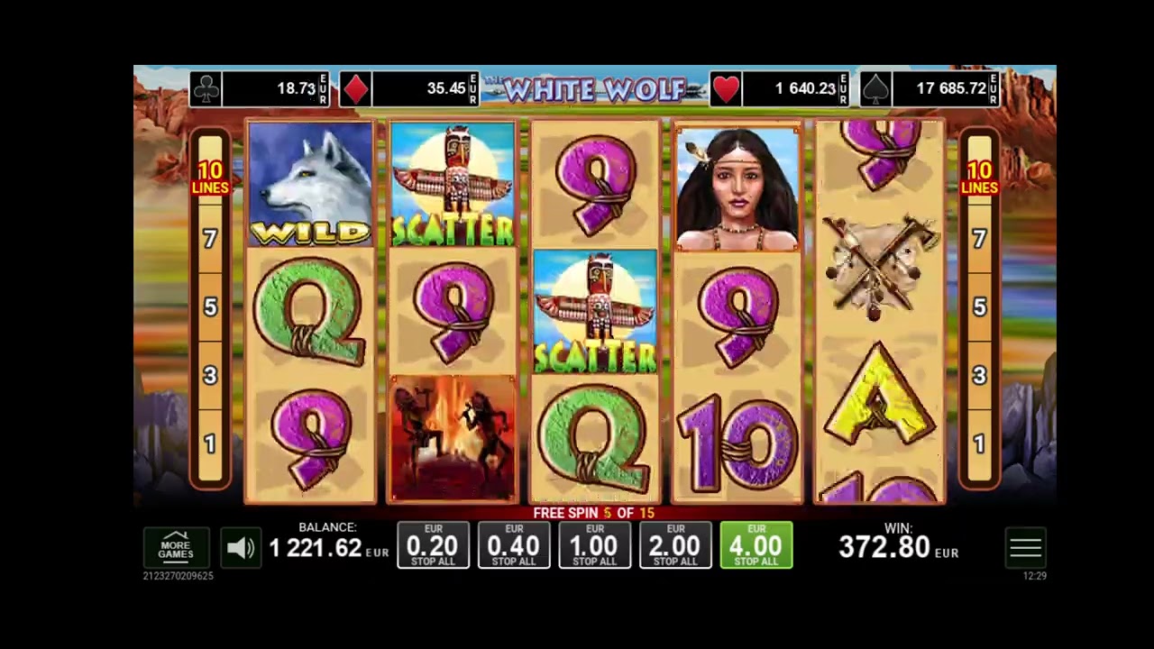 EGT slots - White Wolf. Playing with real money! Online casino!