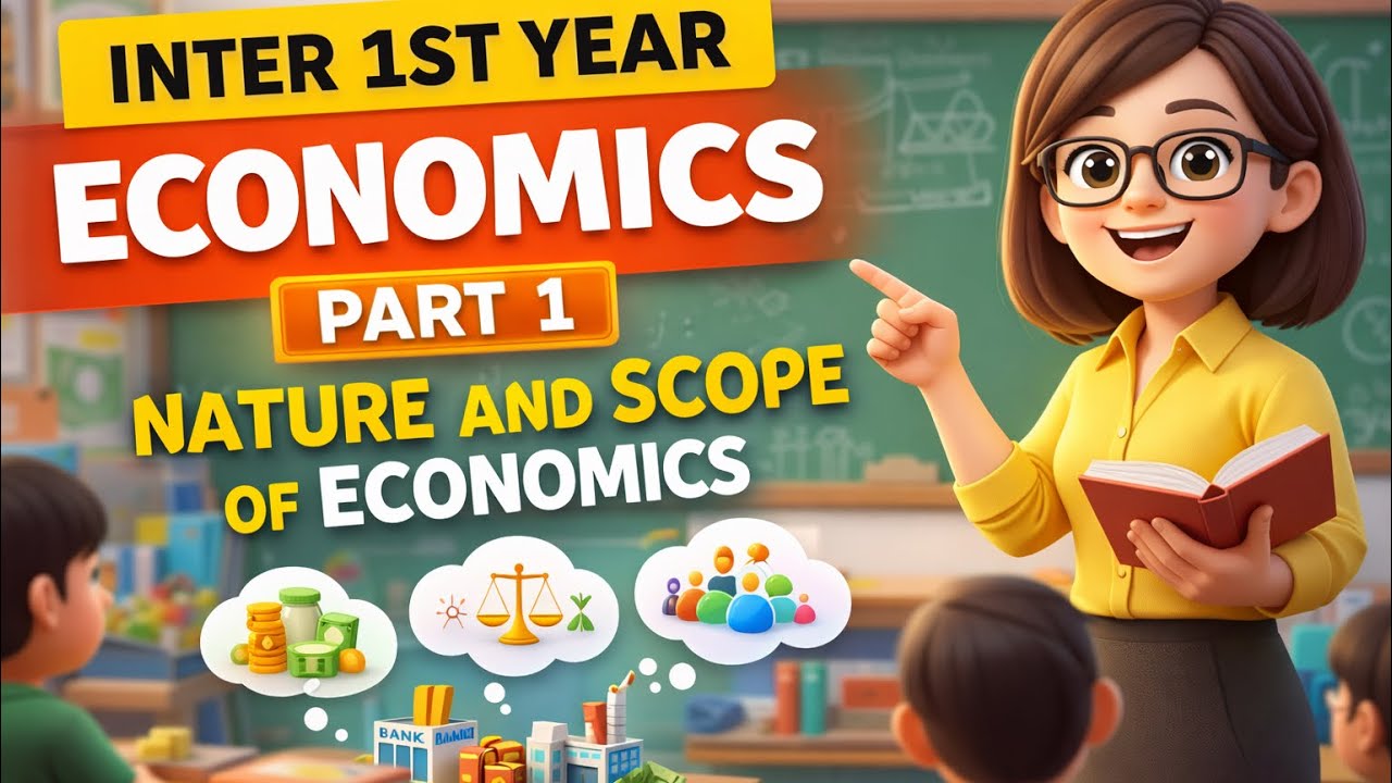Inter 1st Year Economics Part 1| Nature and Scope of Economics| Introduction&Definitions|Explanation