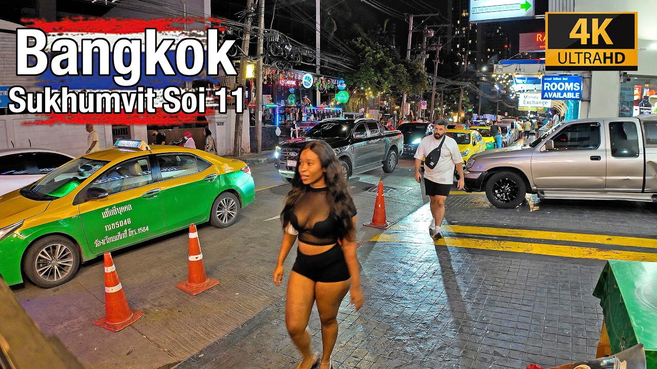 [4K] Bangkok Sukhumvit Soi 11 🇹🇭 Walking in Bangkok (ASMR City Sounds) Walking Tour