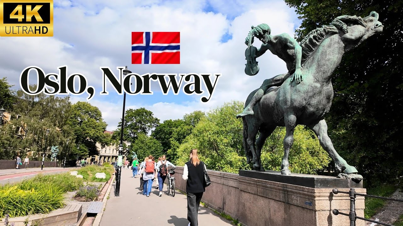 Beautiful daytime walk in summer 2025 | Oslo, Norway | 4K HDR