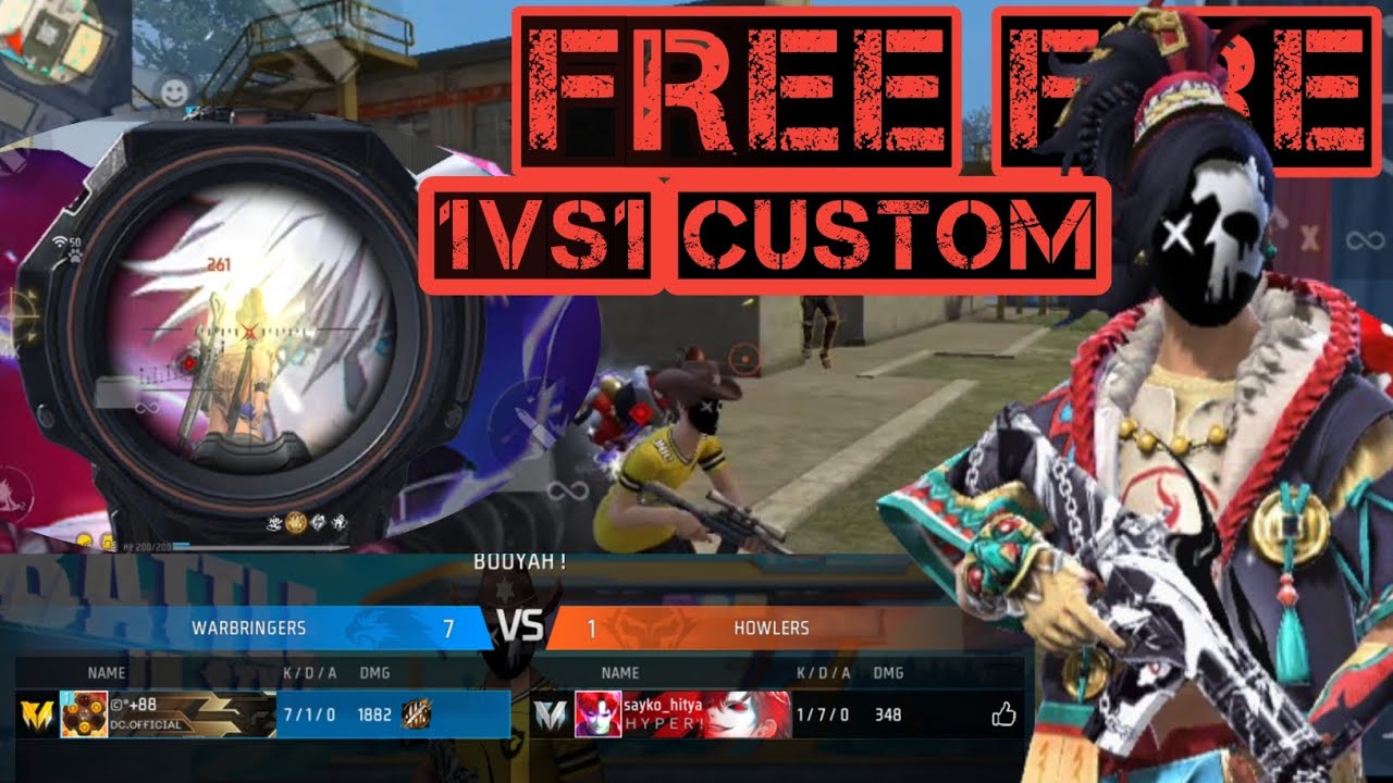 1vs1🤯 custom me☠️