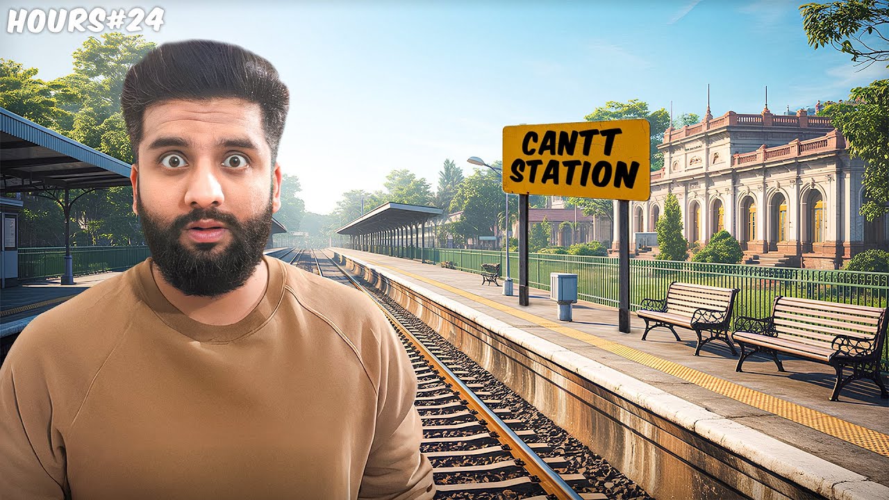 Surviving 24 Hours At Karachi's Newly Upgraded Cantt Station !!