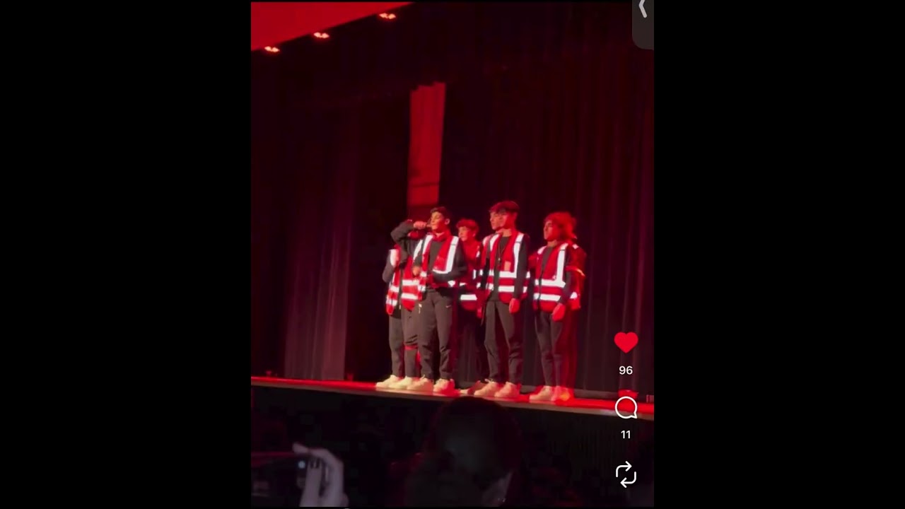 Freshman boys dance- red strength 2025 