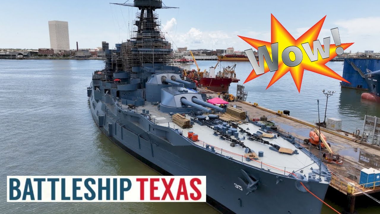 USS TEXAS BATTLESHIP TEXAS BOW RESTORATION UPDATE