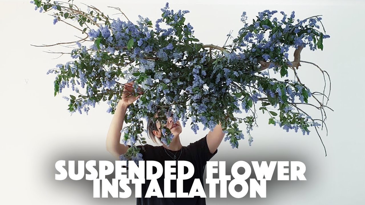 Suspended Flower Installation - DIY