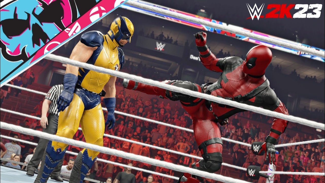FULL MATCH - Wolverine VS Deadpool – NXT One vs One Match (Marvel) WWE 2K23 Gameplay