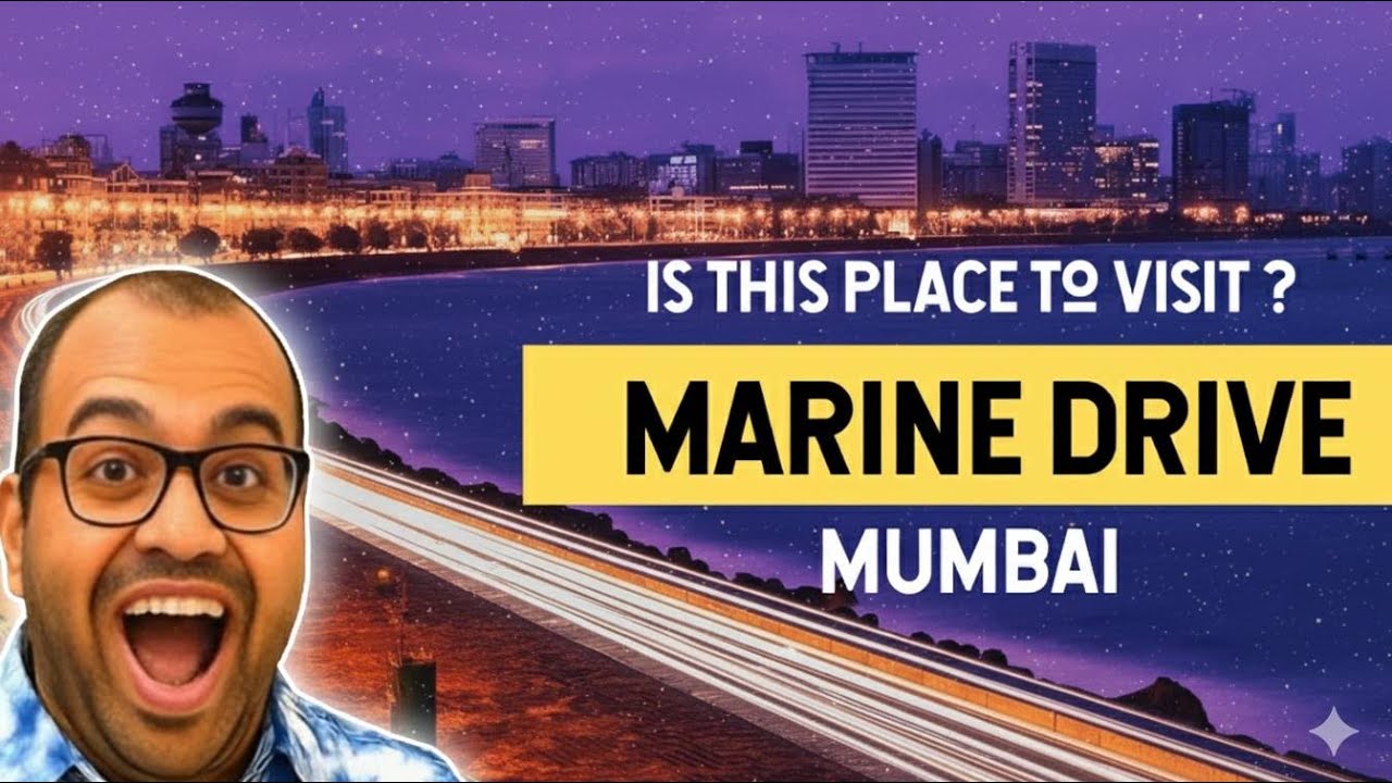 Sunday Evening at Marine Drive Mumbai | Peaceful Sea Views & City Glow