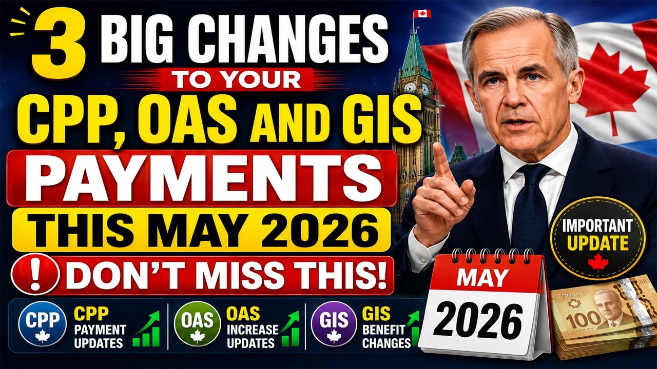 3 Big Changes to Your CPP, OAS and GIS Payments This May 2026 &ndash; Don't Miss This