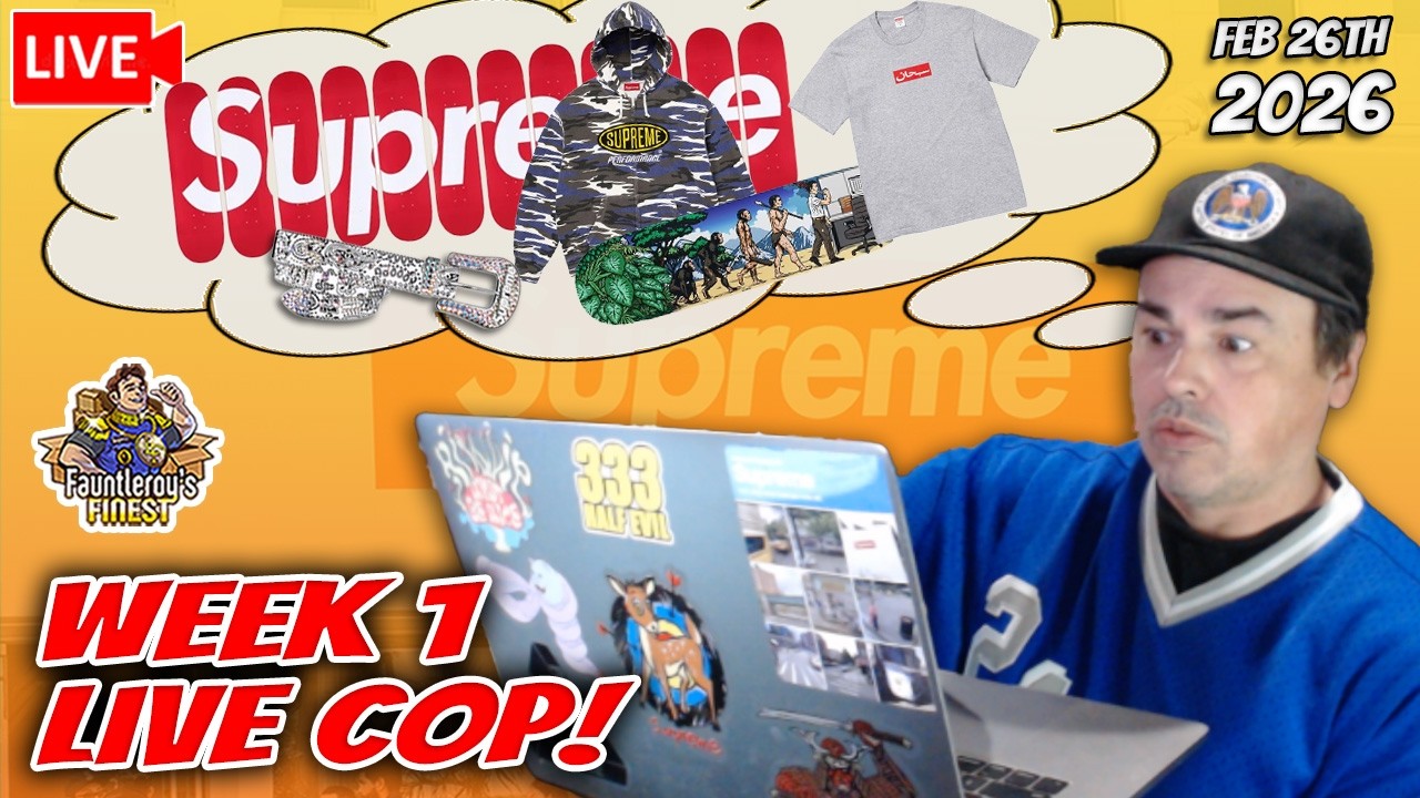 LIVE COP: Supreme SS26 Week 1 🚨 (Spider-Man + BB Simon + Casket??)