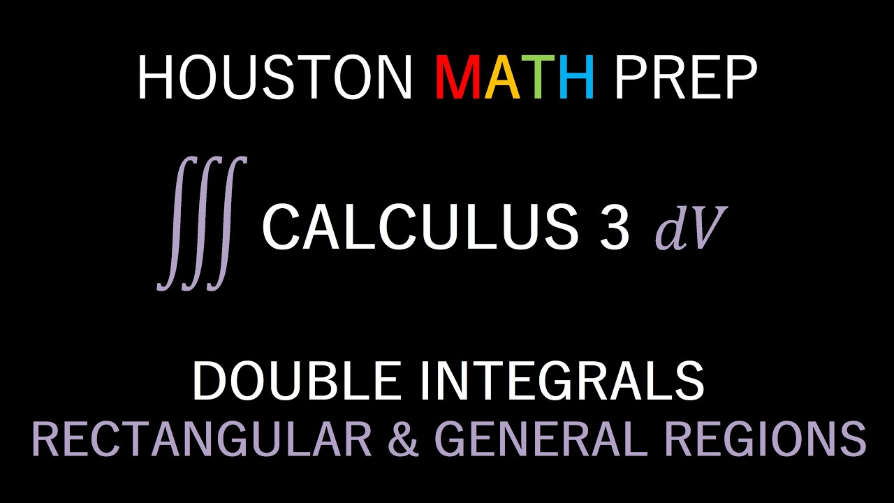 Finding Area Using Double Integrals (Rectangular & General Regions)