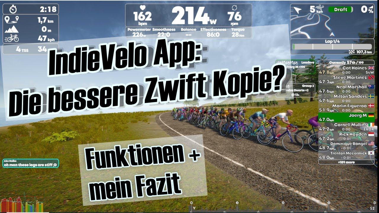 IndieVelo App - revolutioniert Indoor Cycling? Funktionen + Fazit