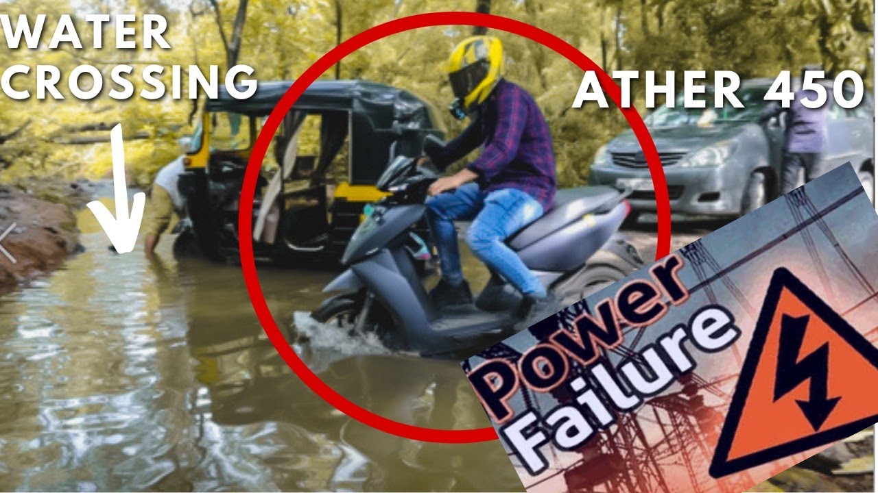 Ather 450 X and River  Crossing will it survive? Waterproof test , Power Test.