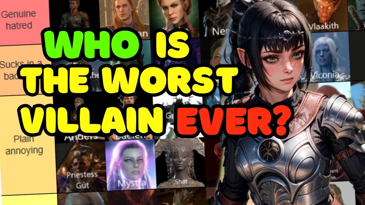 BEST and WORST VILLAINS Tier List  // Patch 8 Baldur's Gate 3 Tier List