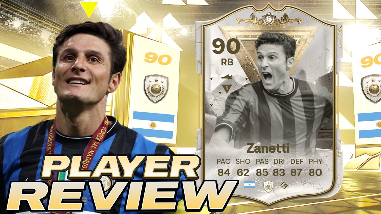 🚨90 CENTURIONS ICON ZANETTI PLAYER REVIEW - EA FC 24 ULTIMATE TEAM