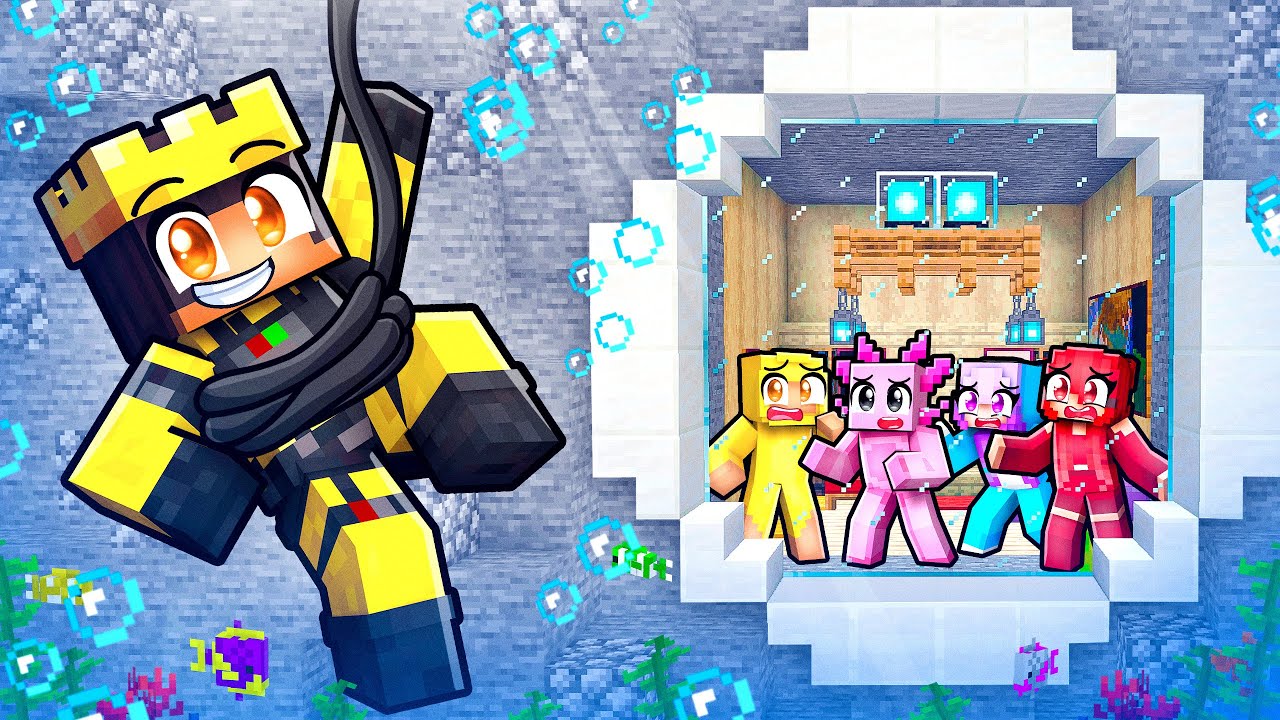 Building a SECRET Underwater Base in Minecraft
