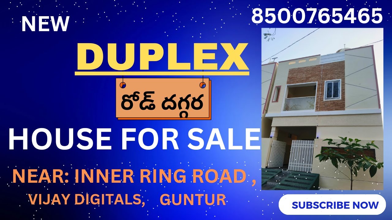 Duplex house for sale in near inner ring road guntur | duplex house for sale in guntur