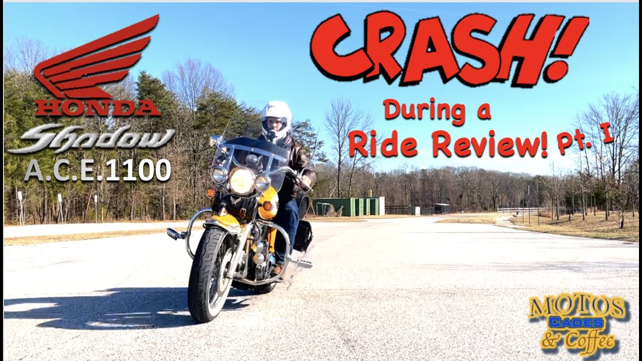 Warning! Graphic Crash* During a Review. Can I continue? | 1998 Honda Shadow 1100 Ride Review Pt.1