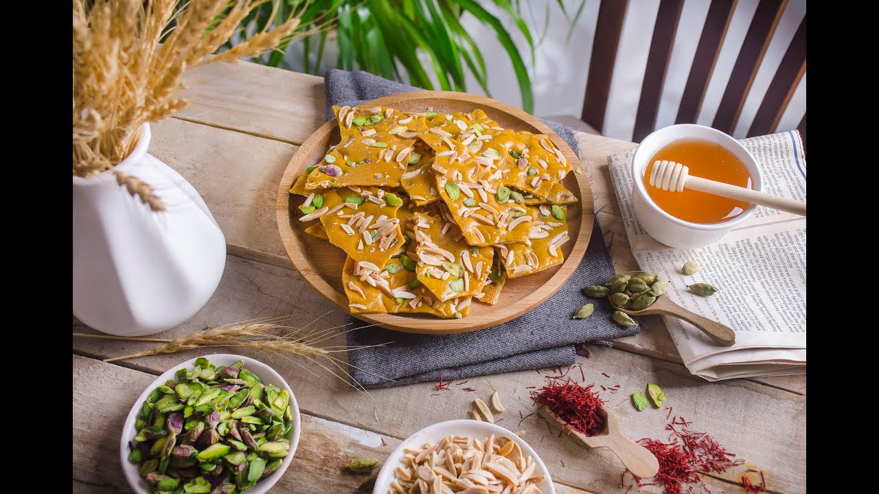 Honey Sohan, Shirin نحوه ی تولید سوهان عسلی شیرین #سوهان