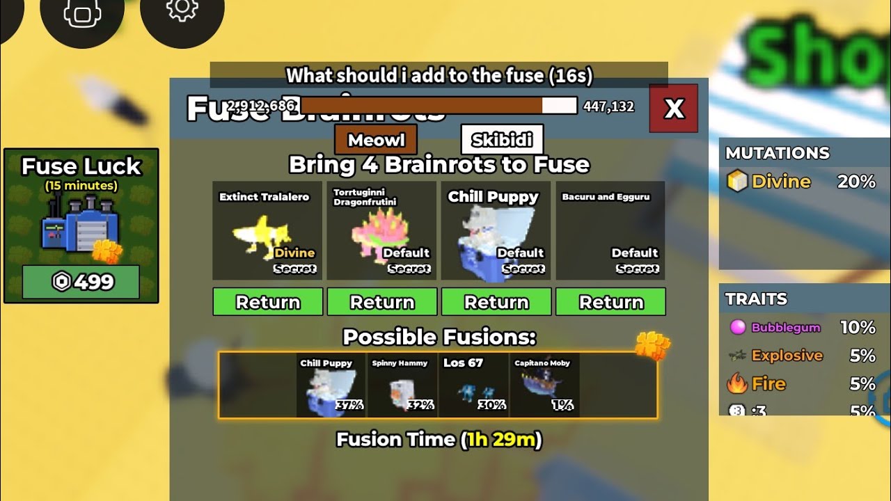 Steal A Brainrot live stream trading, dueling user: vladimirstpa