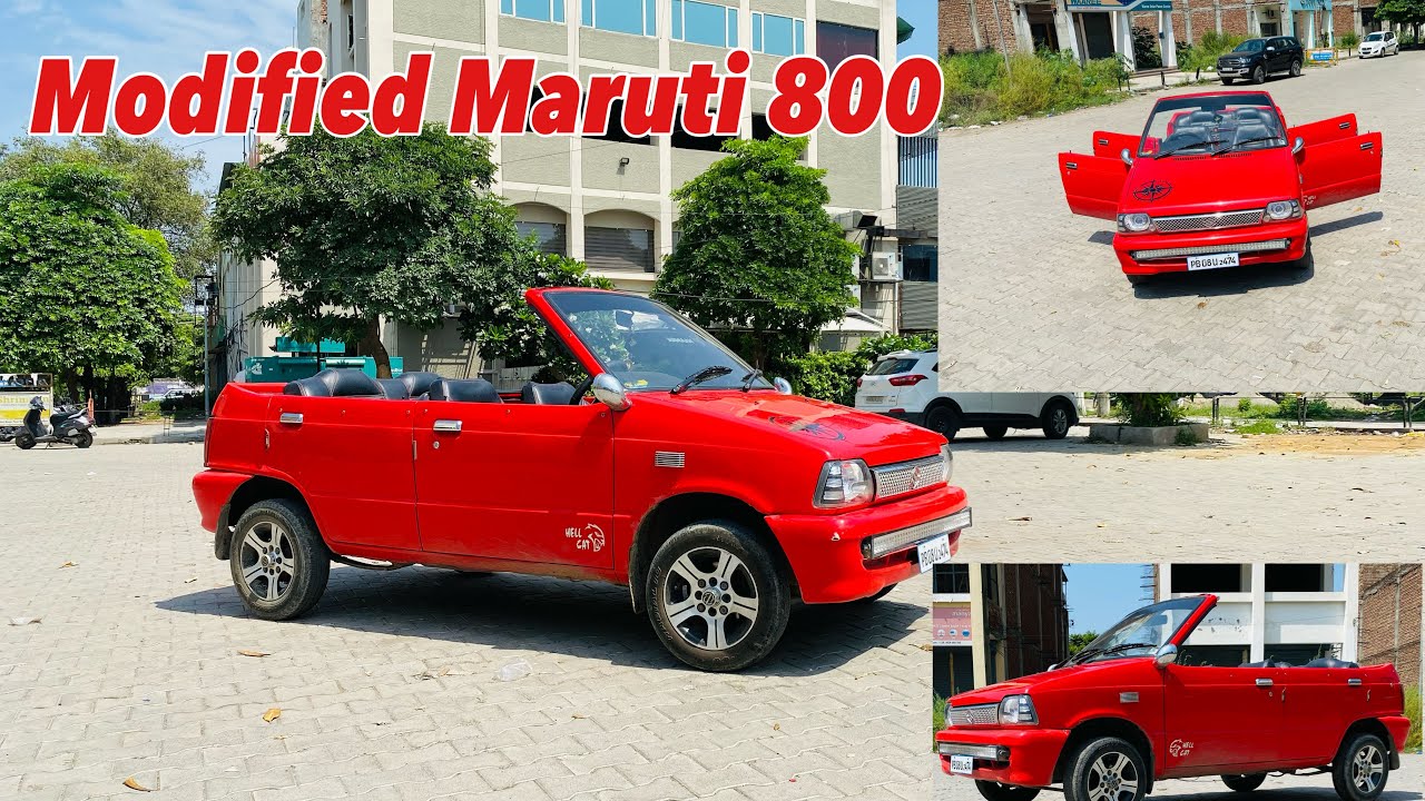 Modified Maruti 800 || open roof Maruti || modified club