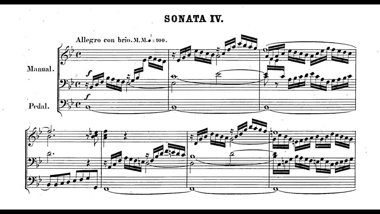 Mendelssohn: 4. Sonate op. 65 Nr. 4 - I. Allegro con brio