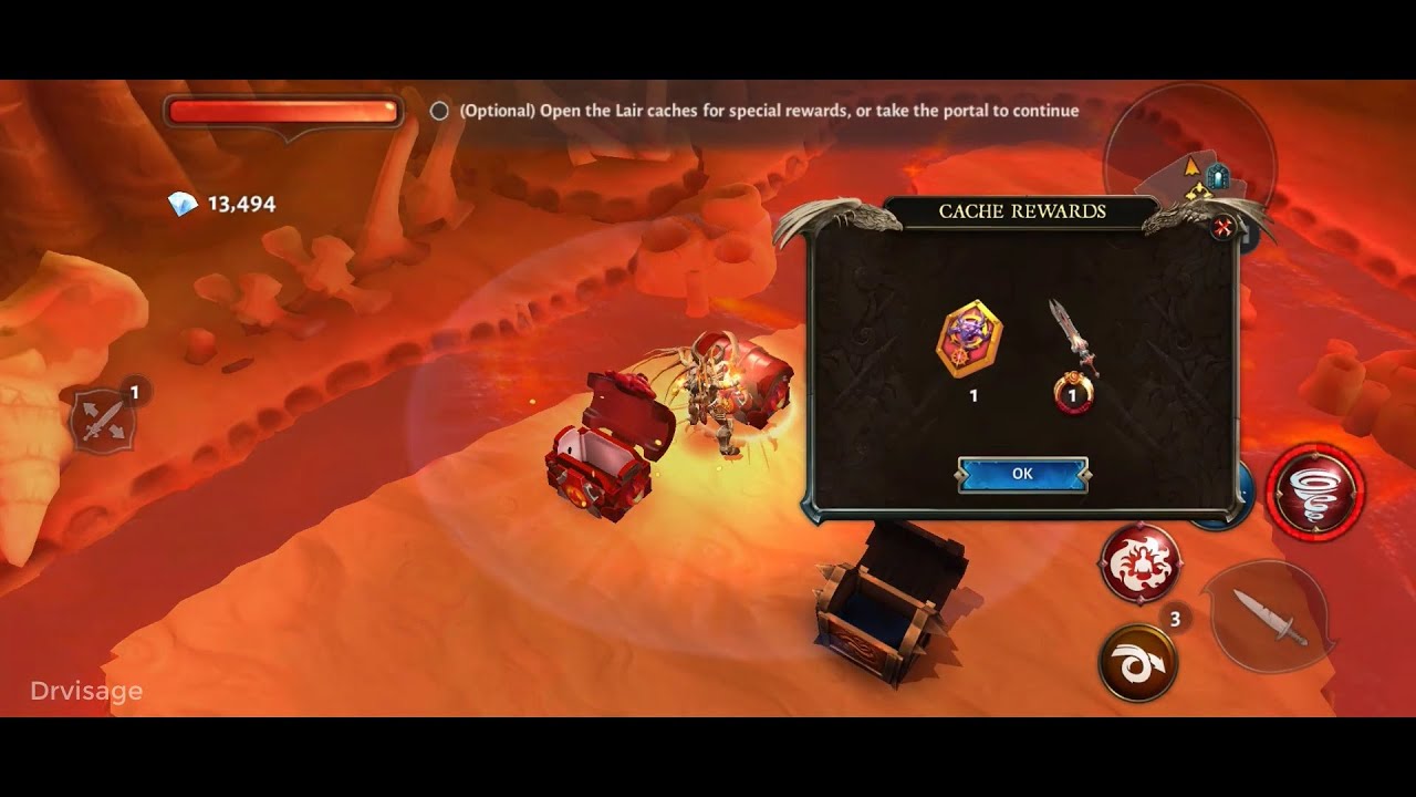 Dungeon hunter 5 Reset Sanctum Mission (VIP 8+) 1400 gem