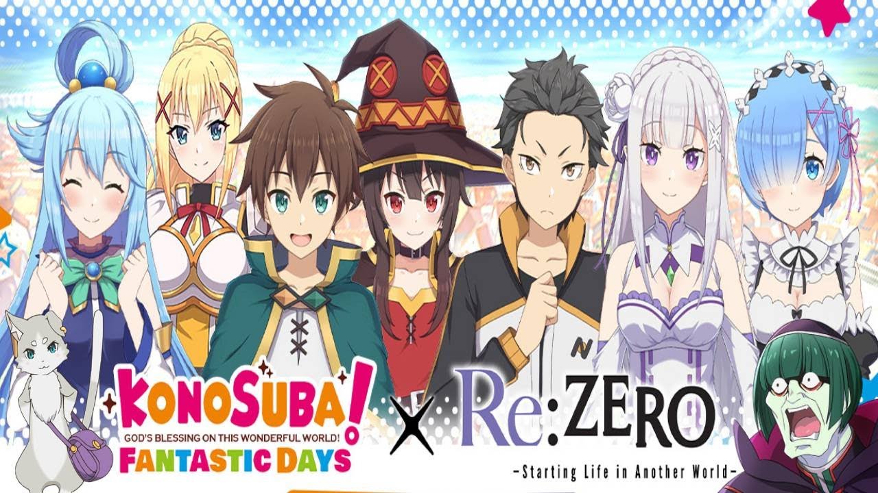 Konosuba Fantastic Days x RE: Zero Collab Story Event